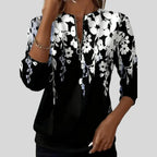 Brenlea™ | Modern Print Zip Sweatshirt