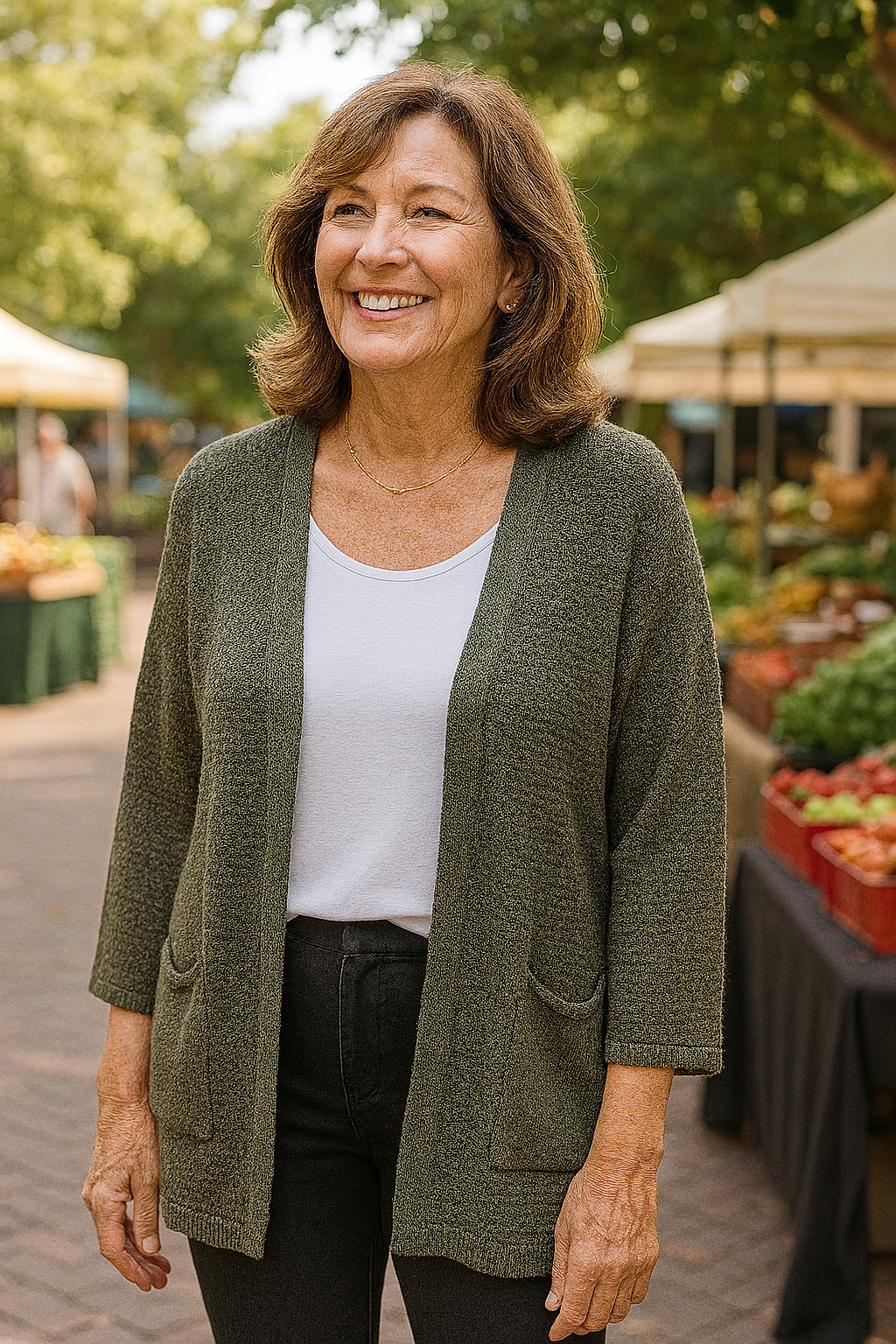 Elspeth | Soft-Knit Everyday Cardigan - Flattering. Fuss-free