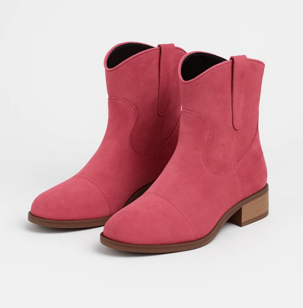 Suede Western Boots