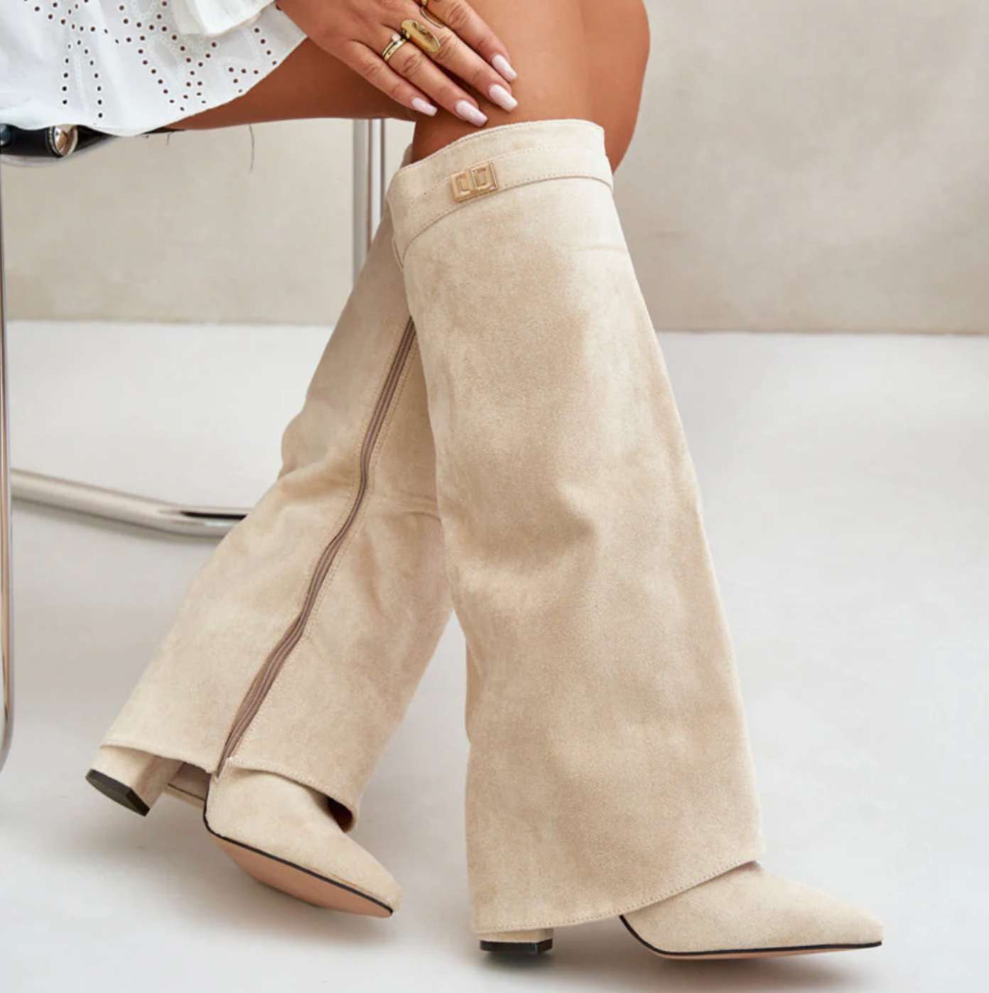 High Suede Boots
