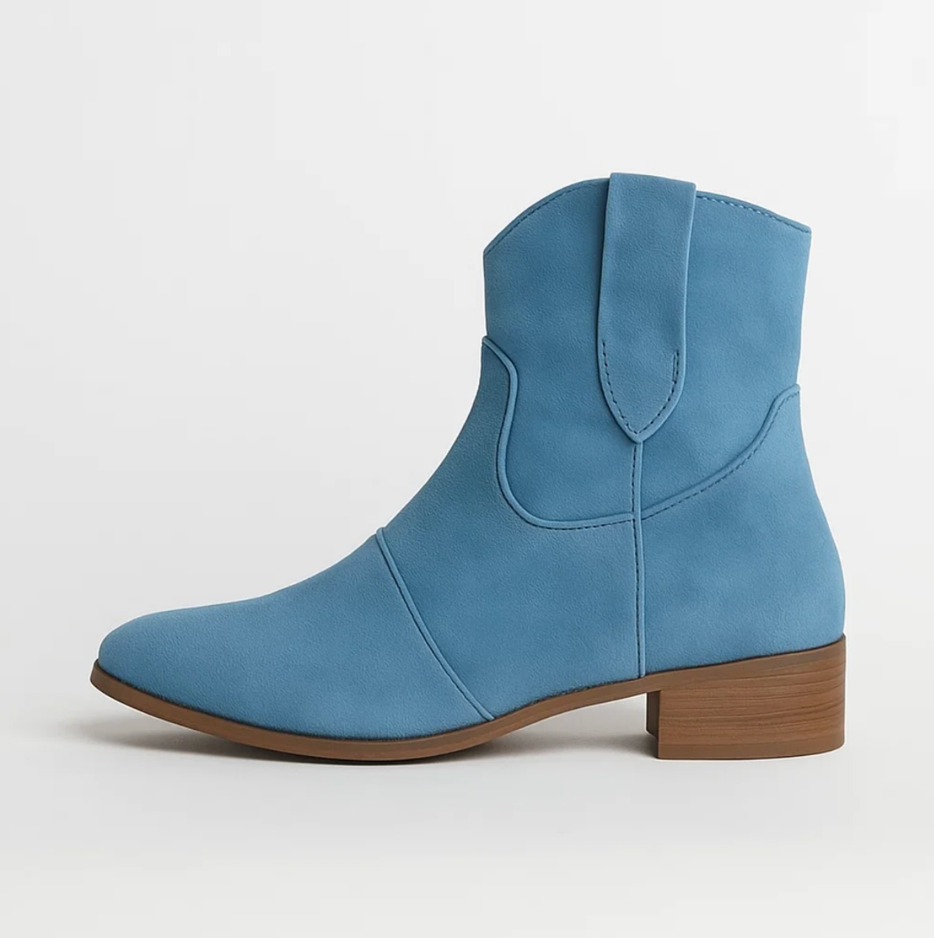 Suede Western Boots