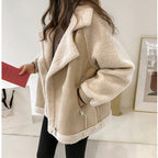 Zara | Stylish Faux Shearling Zip-Up Jacket